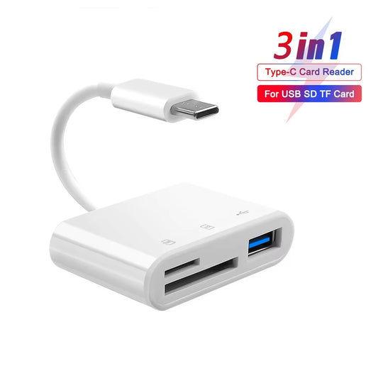 3-in-1 USB-C Speicherkartenleser