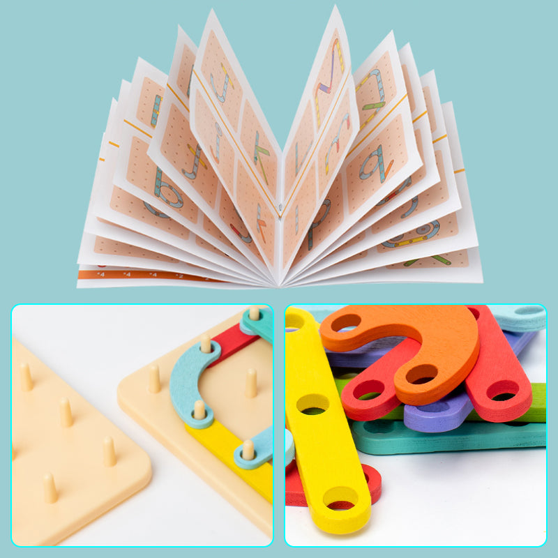 Montessori-Steckbrettpuzzle 🎅Weihnachtsgeschenkidee!🎁