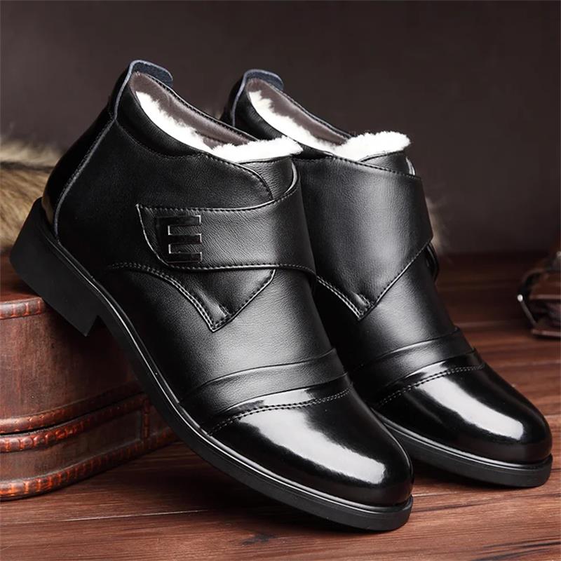 🔥Warme Herren Kunstfell gefütterte Ankle Snow Business Stiefel