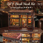 DIY-Buch-Kit, Miniatur-Puppenhaus mit LED-Licht, Staubschutzhülle