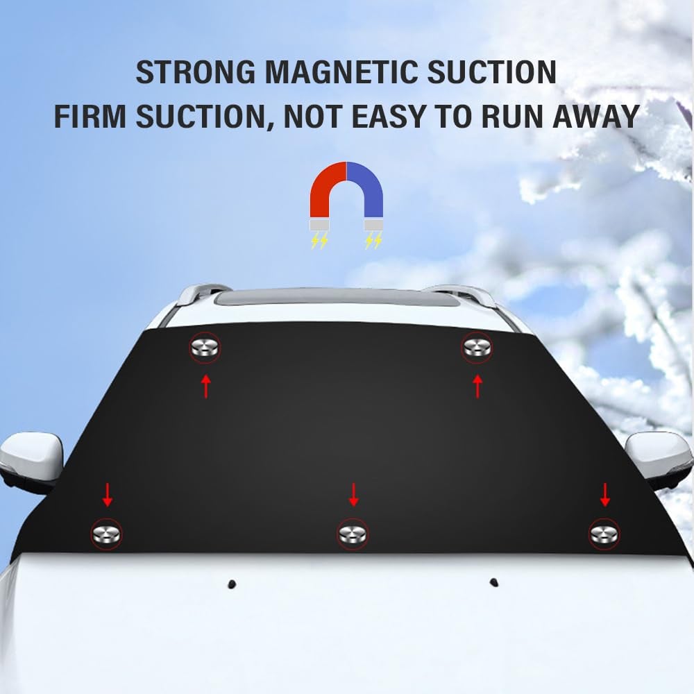 Verbesserte magnetische Schneeschutzabdeckung für die Windschutzscheibe