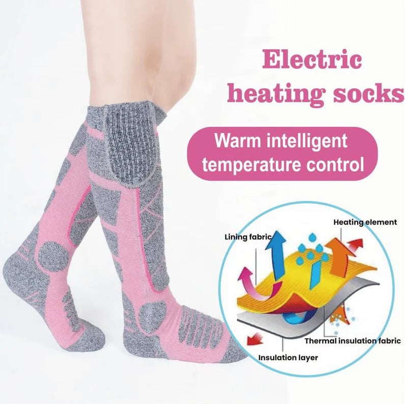 🎁Neujahrs-Sonderangebot: 50% Rabatt💥💥 Waschbare, wiederaufladbare Heizsocken für Damen und Herren