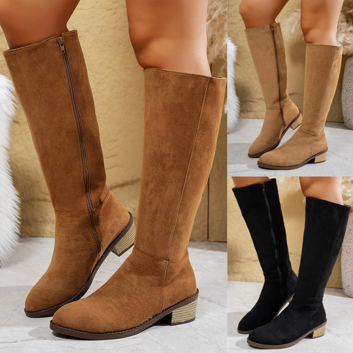 🔥Herbst-Bestseller 50 % Rabatt💥Modische kniehohe Stiefel für Damen