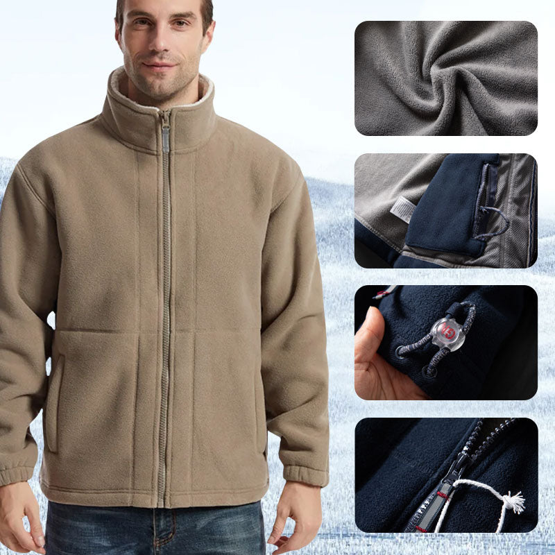 🍂 Herbst-/Winter-Sonderangebot 73% Rabatt 🍁Herrenjacke mit doppelseitigem Fleece