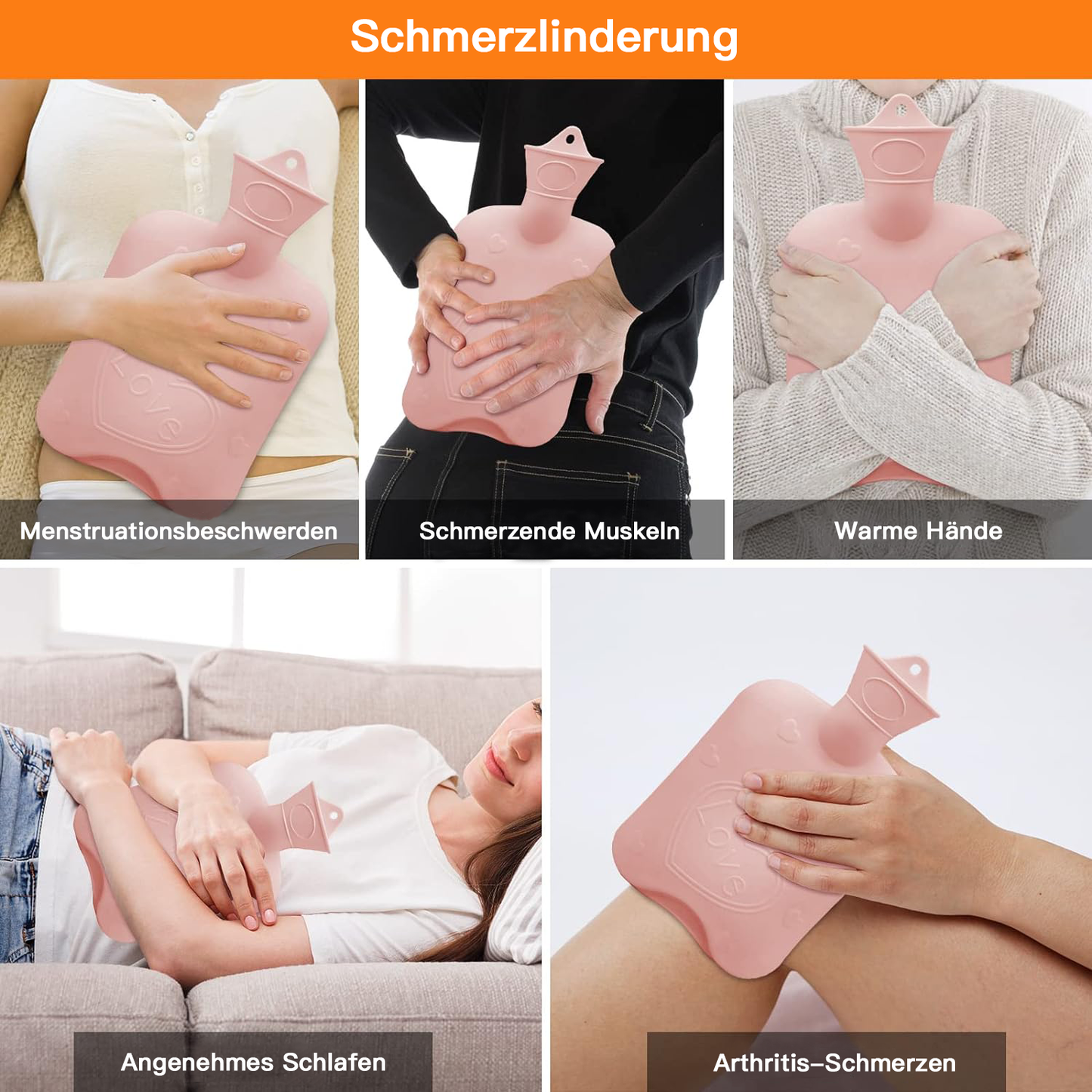 ⏰Black Friday Sale 50 % RABATT💥💥 Kuscheliges nachfüllbares Wärmflaschenband