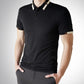 🔥Herren Stretch Ice Silk Kurzarm-T-Shirt mit Revers