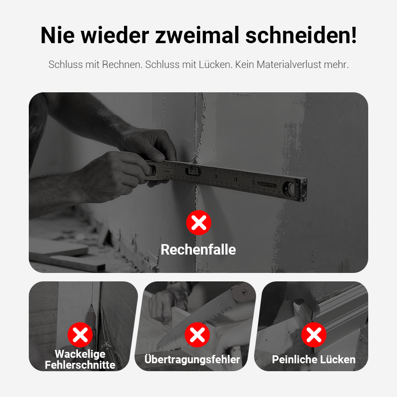 ⏳ Begrenzte Zeit 50% Rabatt💥 2-in-1 Mess- und Gehrungssägen Werkzeug