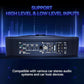 1200W 10'' Untersitz-Aktiv-Subwoofer +Kabelset&Licht Auto Bassbox Kompakt Lautsprecher