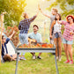 Klappbarer Holzkohlegrill aus Edelstahl für den Garten -73*33,5*70 cm tragbarer, klappbarer Grill -aus Edelstahl