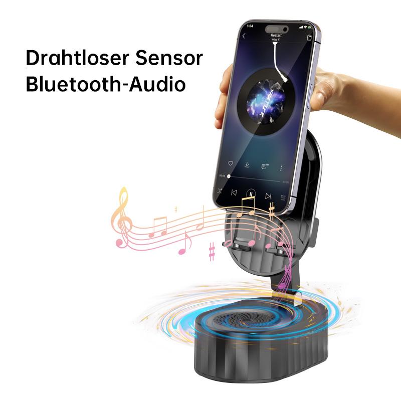 5-in-1 Handyhalterung mit kabellosem induktivem Audio-Bluetooth-Lautsprecher