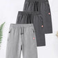 Herren-Sommer-Outdoor-Freizeit-Shorts fürs Fitnessstudio, schlichter Stil, figurbetont, einfarbig, bequem und stilvoll