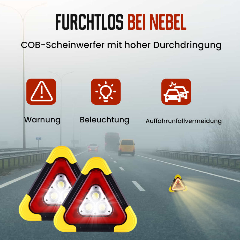 💥50% Rabatt💥2-in-1 Solar-Warndreieck-Leuchten für den Notfall