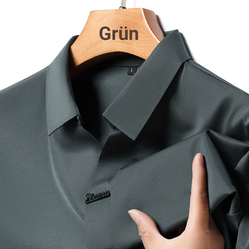 🎁Heißer Verkauf 55% Rabatt⏳Herren Casual Revers Atmungsaktiv Knitterarmes T-Shirt