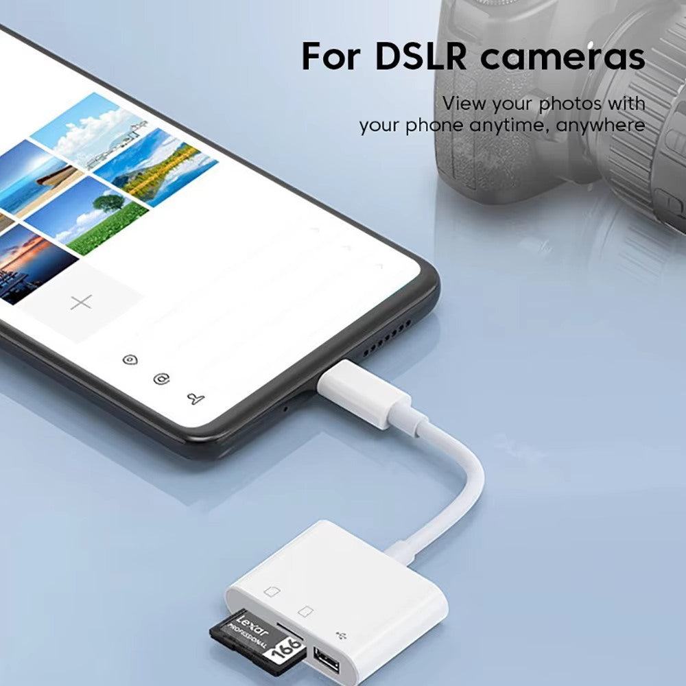 3-in-1 USB-C Speicherkartenleser