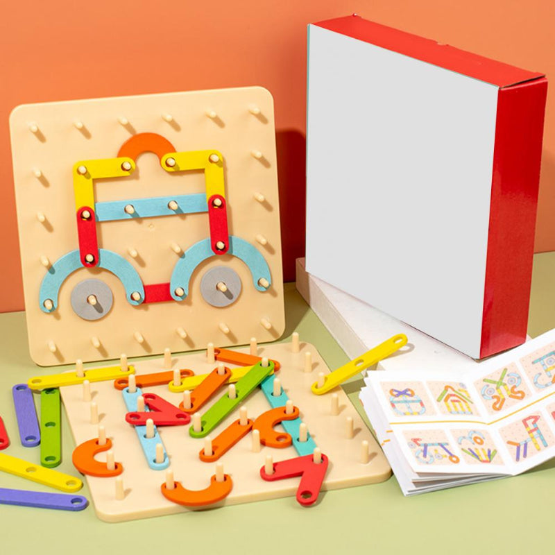 Montessori-Steckbrettpuzzle 🎅Weihnachtsgeschenkidee!🎁