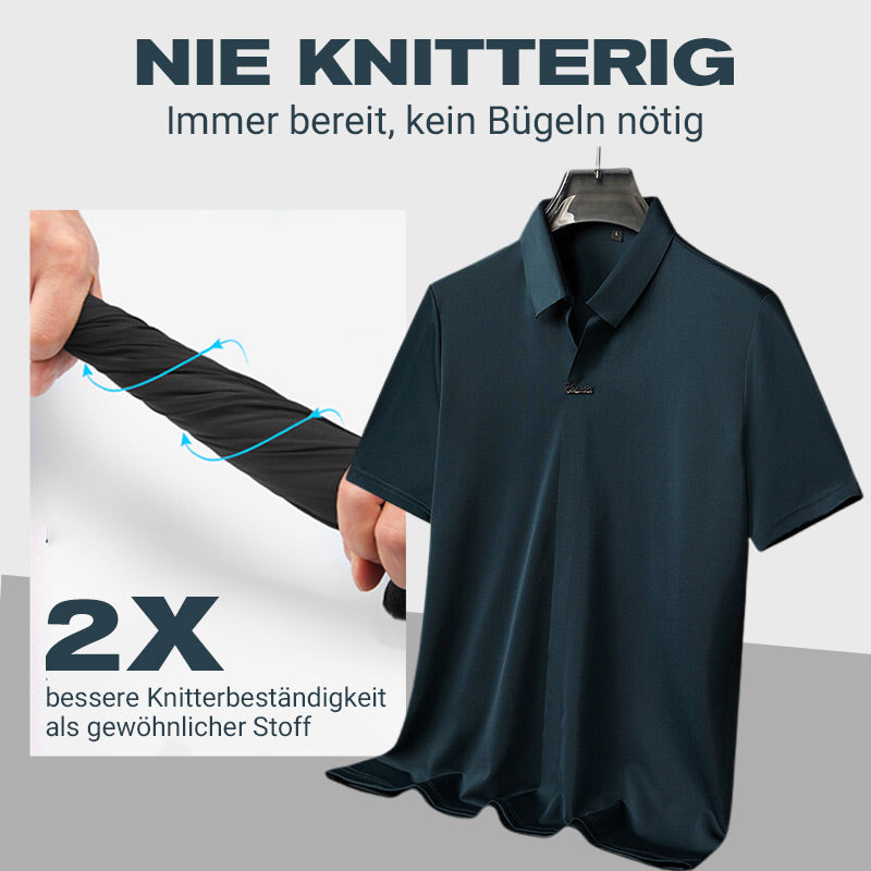 🎁Heißer Verkauf 55% Rabatt⏳Herren Casual Revers Atmungsaktiv Knitterarmes T-Shirt