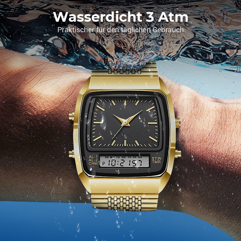 ⏰Zeitlich begrenzte 50% Rabattaktion💥💥LIEBIG Roman Retro Dual System Multifunktions-Digital-Sportuhr