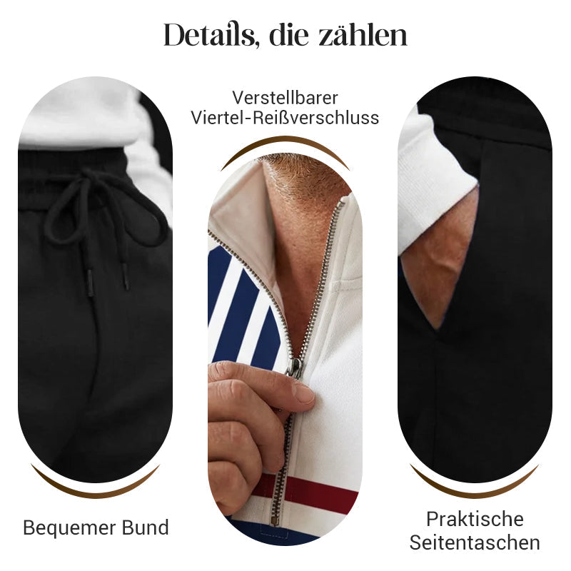 👕 50% RABATT! ⌛ Herren-Set: Pullover mit Grafischem Druck & Hose – Lässiger Street-Style, Bequemer Schnitt & Vielseitig 👖