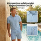 Zweiteiliges Sommer-Set für Herren aus Polohemd und Shorts
