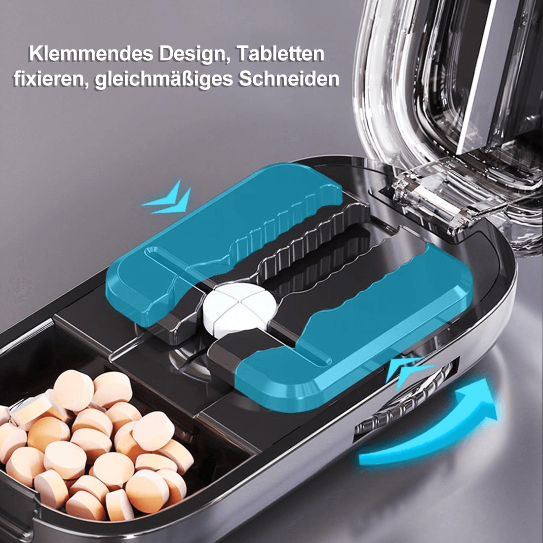 ⌛ Nur noch 3 Tage – 50 % auf alles! ⏰Hygienischer Reise-Pillenschneider – Kompakt für unterwegs, einfach zu reinigen & zu bedienen 🧳✨