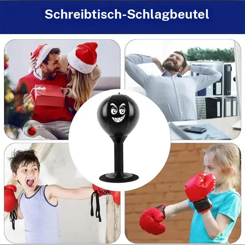 Desktop-Box-Speedball-Set mit Saugnäpfen, Hochleistungs-Trainingsboxsack, Stressabbau für Kinder und Erwachsene