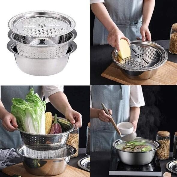 🎁HEISSER VERKAUF 50 % RABATT 💥 Multifunktionaler rostfreier Waschtisch!