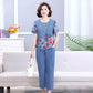 2024 New Casual Printed Thin Summer Denim Suit