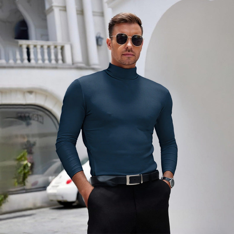 ⏳Begrenzte Zeit 50% Rabatt💥🎁Hochgeschlossenes Herren-T-Shirt mit langen Ärmeln und schmaler Passform