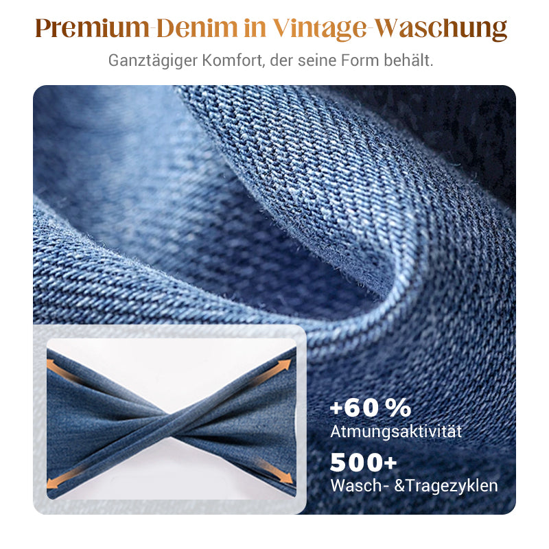 ✨🔥Damen-Retro-Cropped-Straight-Leg-Jeans👖