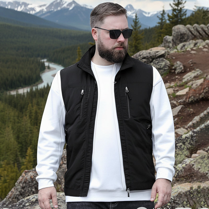 ⏰🔥Herren Outdoor-Weste mit mehreren Taschen🧥