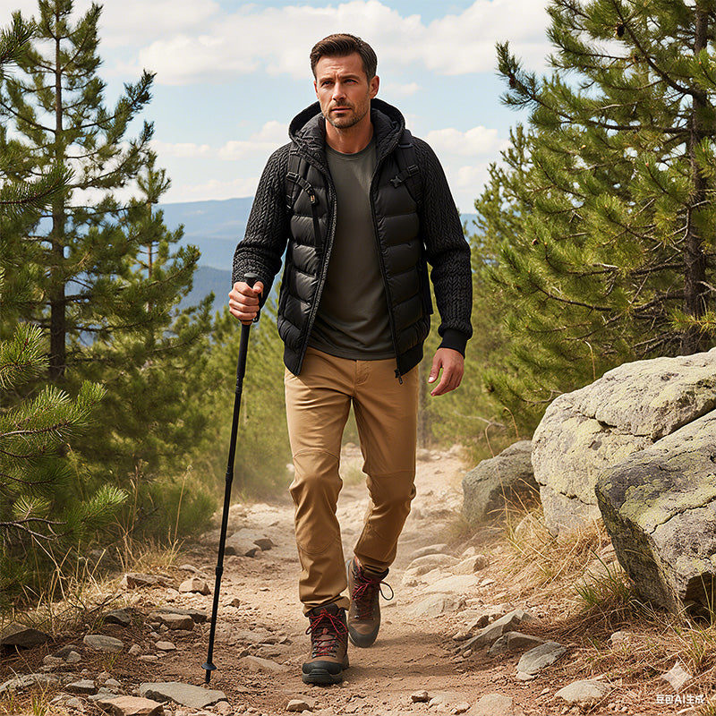 ⏰Herbst-Sonderangebot: 50 % Rabatt💥💥Gepolsterte Windjacke mit Kapuze für Herren