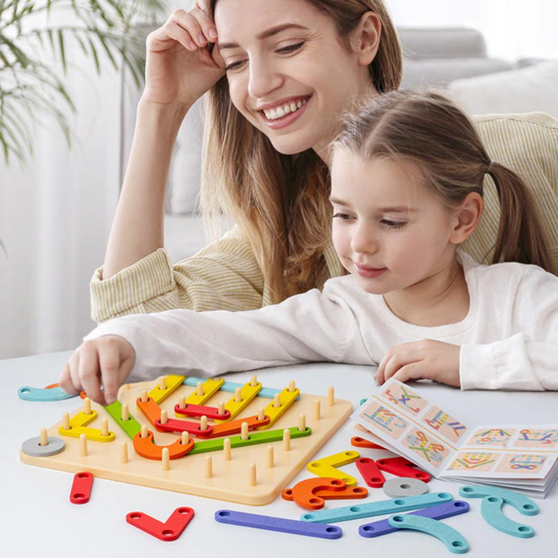 Montessori-Steckbrettpuzzle 🎅Weihnachtsgeschenkidee!🎁