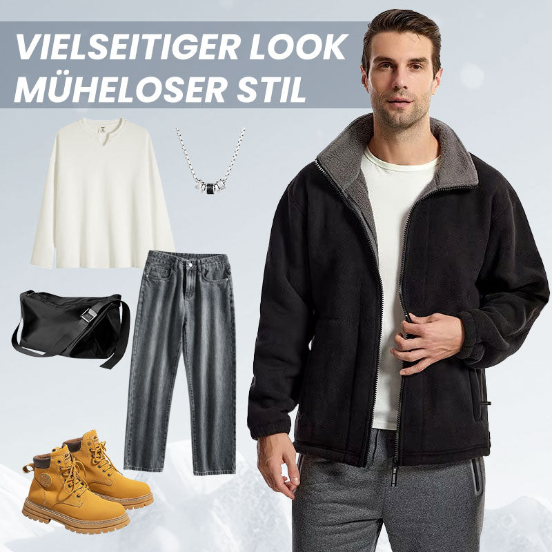 🍂 Herbst-/Winter-Sonderangebot 73% Rabatt 🍁Herrenjacke mit doppelseitigem Fleece