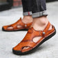 🔥Große Größe Weiches Leder Männer Atmungsaktive Outdoor-Sandalen