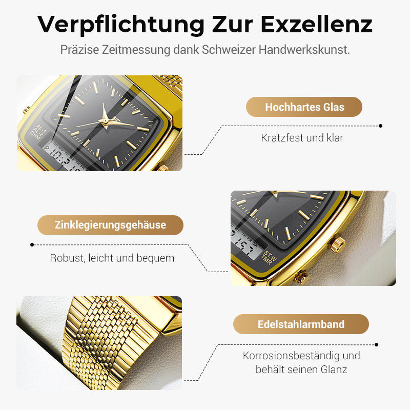 ⏰Zeitlich begrenzte 50% Rabattaktion💥💥LIEBIG Roman Retro Dual System Multifunktions-Digital-Sportuhr