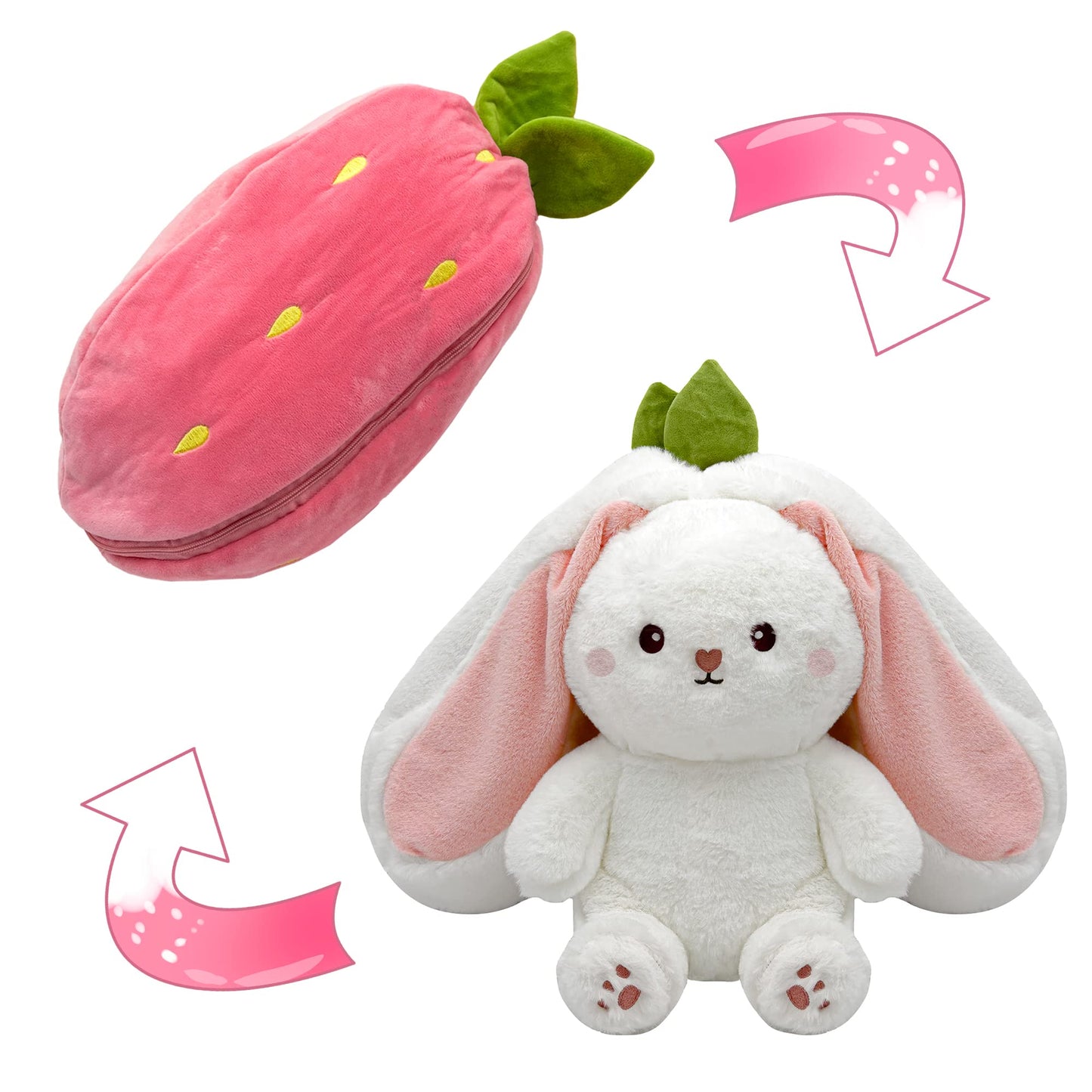 🐰Osterfrüher Heißer Verkauf 50% RABATT🍓Strawberry Bunny verwandelt sich in ein kleines Kaninchen