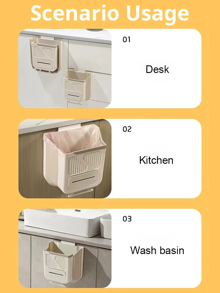 Klappbarer hängender Küchenabfalleimer