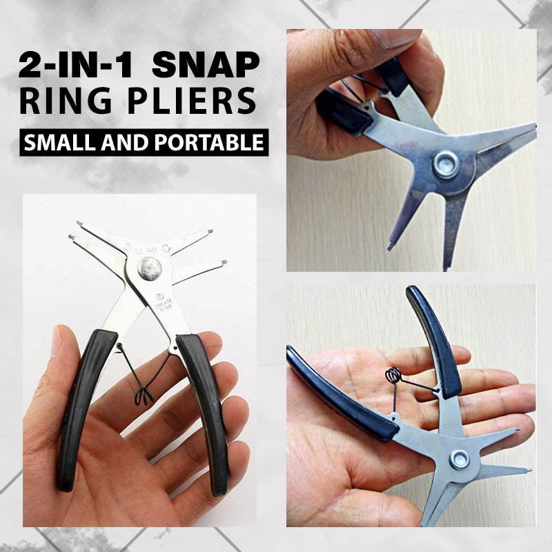 2-in-1-Schnappringzange
