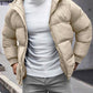 Thermojacke mit Kapuze und Kordelzug für Herren