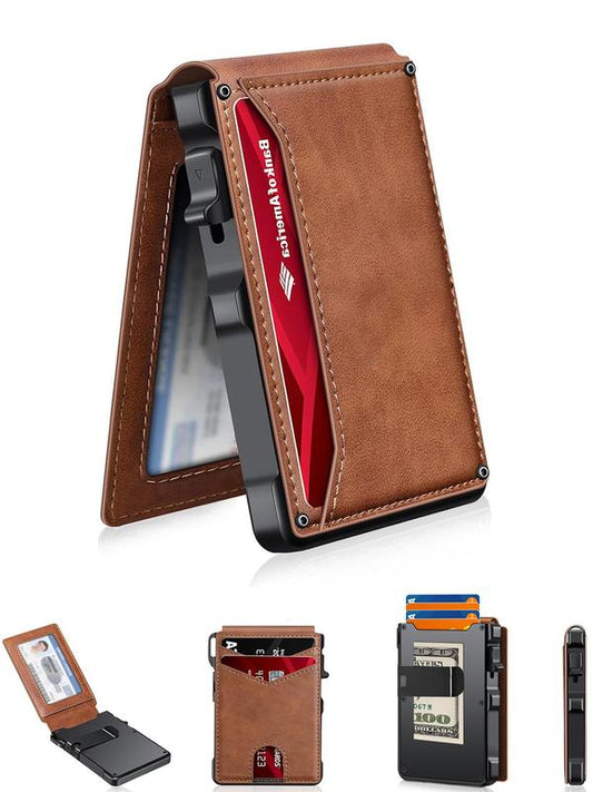 🔥🎁Neu eingetroffen – 50 % Rabatt – Schlanke Herrenbrieftasche mit RFID-Schutz