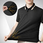 🔥Herren Stretch Ice Silk Kurzarm-T-Shirt mit Revers