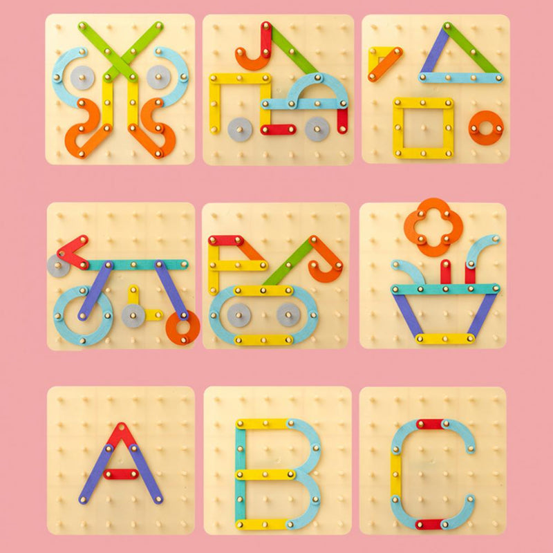 Montessori-Steckbrettpuzzle 🎅Weihnachtsgeschenkidee!🎁