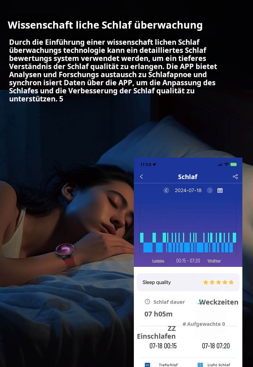 ✨Smart Bluetooth-Uhr · Gesundheitsüberwachungsuhr