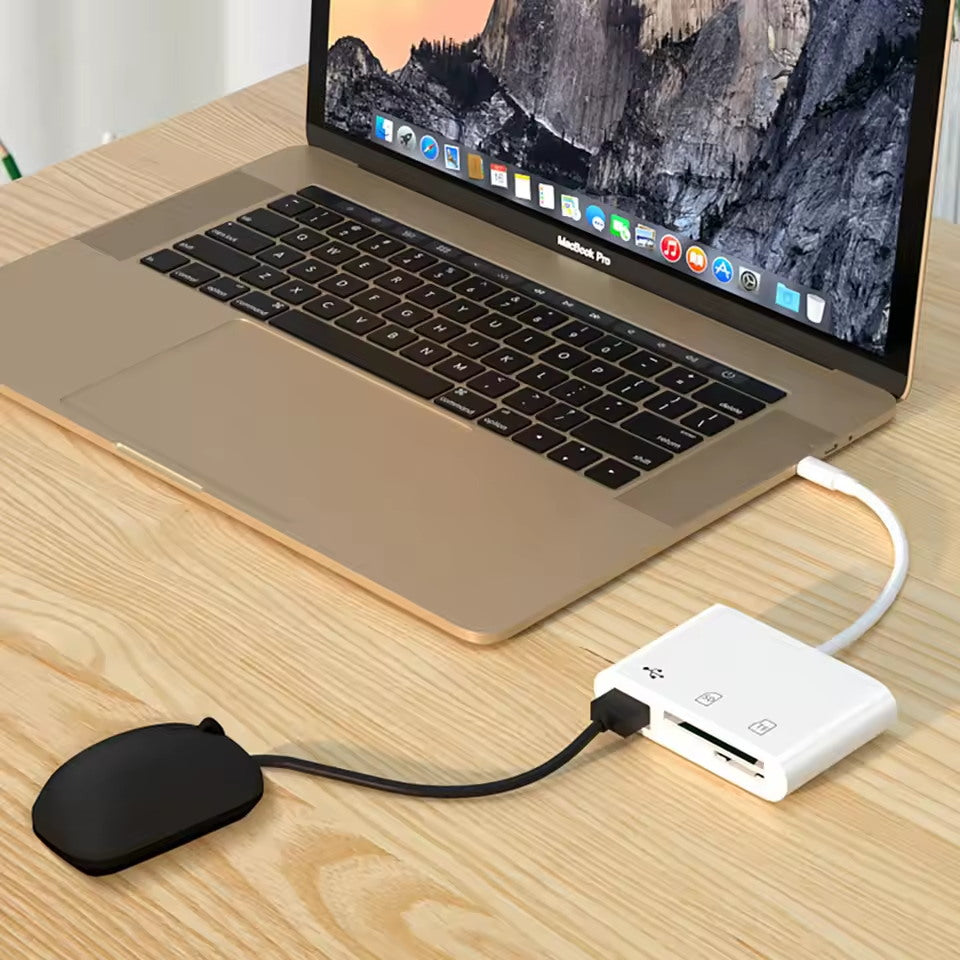 3-in-1 USB-C Speicherkartenleser