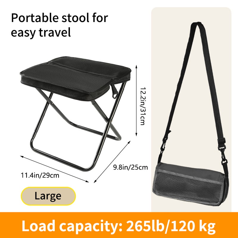 Ultraleichter Klapphocker – trägt bis zu 120 kg