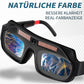 Automatische Dunkelbrille für Schweißen Lichtfilter Auto-Dunkelzustand Anti-Blinzel-Schutzbrille für Schweißmasken Brillen Zubehör.Echtes Farbverhältnis