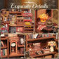 DIY-Buch-Kit, Miniatur-Puppenhaus mit LED-Licht, Staubschutzhülle