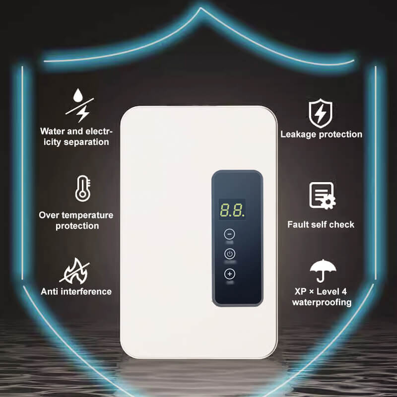 🚿 50 % RABATT & KOSTENLOSER VERSAND! ✨ Tankloser Warmwasserbereiter – digitale Temperaturregelung mit kompaktem Design für sofortige Warmwasserversorgung ⚡🌡️