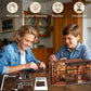 DIY-Buch-Kit, Miniatur-Puppenhaus mit LED-Licht, Staubschutzhülle