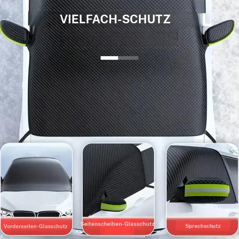 Universelle Windschutzscheiben-Sonnenblende für Autos, magnetische Schneeschutzvorrichtung aus Oxford-Stoff, Frostschutz im Winter, reflektierender Streifen für den Rückspiegel bei Nacht